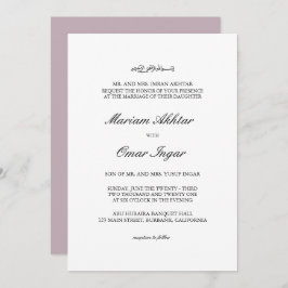 Convite Clássico Elegante Muçulmano Islâmico para