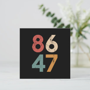 Convite Clássico Estilo Vintage dos Anos 80 86 47 Anti Tru