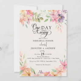 Convite Clássico Floral Moderno Elegante | Jantar de Ensai