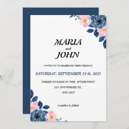 Convite Clássico Mínimo Romântico Chinês Único Elegante