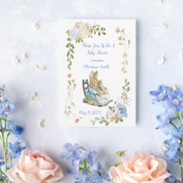 Convite Clássico Peter o Chá de fraldas dos Gêmeos do Coel