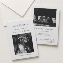 Convite Clássico Save the Date de Casamento