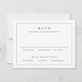 Convite Clássico Simples Limpo Casamento Elegante