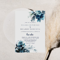 Clássico Watercolor Floral, Casamento Espanhol