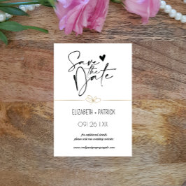 Convite Classy minimalista ,corujas apaixonadas save the d