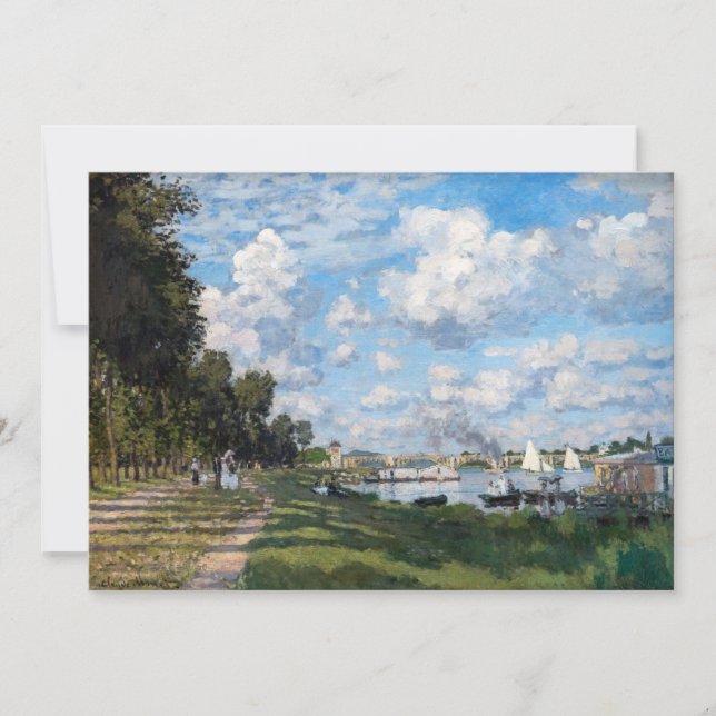 Convite Claude Monet - A Bacia em Argenteuil (Frente)