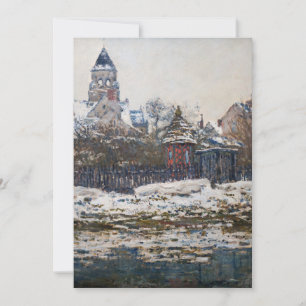 Convite Claude Monet - A Igreja em Vetheuil