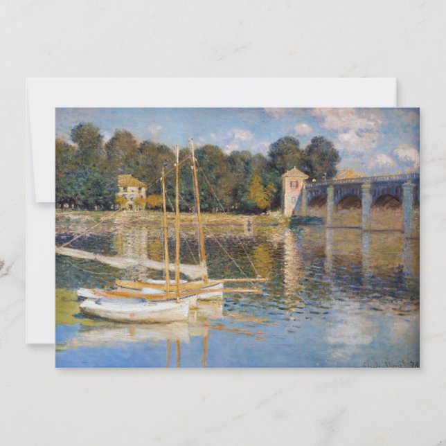 Convite Claude Monet - A Ponte de Argenteuil (Frente)