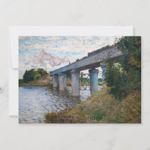 Convite Claude Monet - A Ponte Ferroviária em Argenteuil