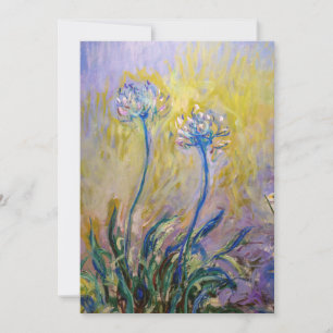 Convite Claude Monet - Agapanthus