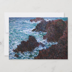 Convite Claude Monet - As Rochas em Belle-Ile, Costa Selva
