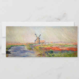 Convite Claude Monet - Campo de Tulipas na Holanda