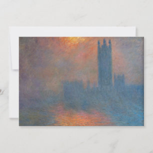 Convite Claude Monet - Casas do Parlamento Londres