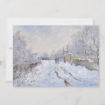 Convite Claude Monet - Cena de Neve na Argentina<br><div class="desc">Cena de Neve na Argentina / Rue sous la neige,  Argenteuil - Claude Monet,  1875</div>