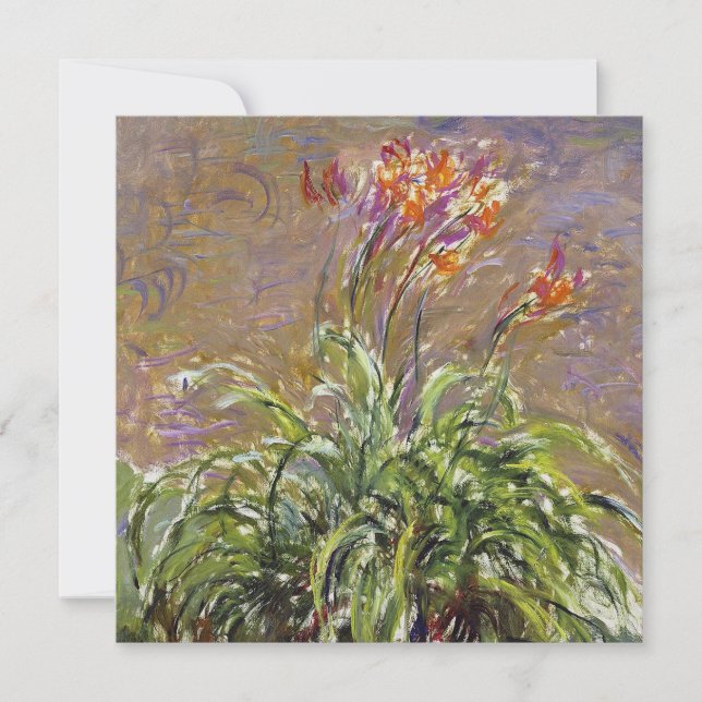 Convite Claude Monet - Hemerocallis (Frente)