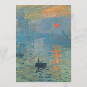 Convite Claude Monet Impressão
