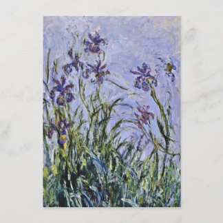 Convite Claude Monet - Iris Mauves