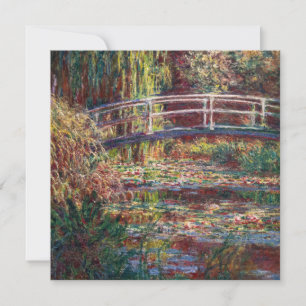 Convite Claude Monet - Lago de Nenúfares, Harmonia Rosa