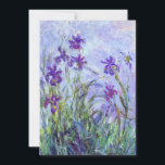 Convite Claude Monet - Lilac Irises / Iris Mauves<br><div class="desc">Lilac Irises / Iris Mauves - Claude Monet,  1914-1917</div>