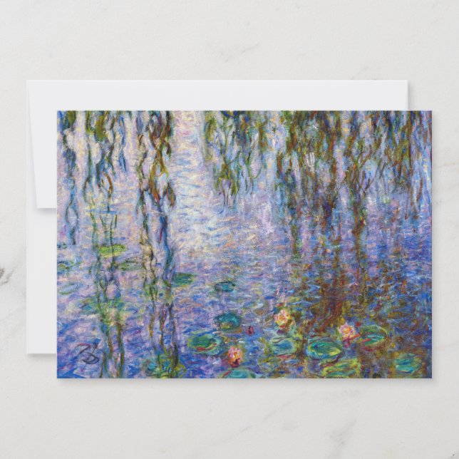 Convite Claude Monet - Nenúfares (Frente)