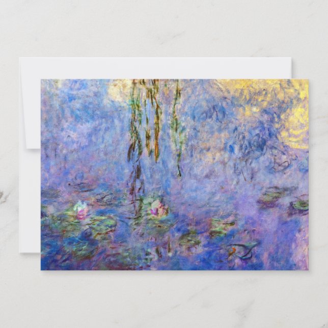 Convite Claude Monet - Nenúfares (Frente)