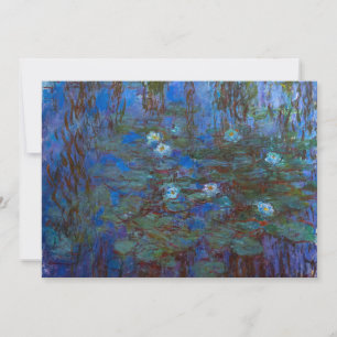 Convite Claude Monet - Nenúfares Azuis