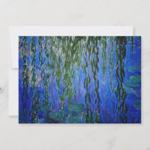 Convite Claude Monet - Nenúfares com salgueiro chorão