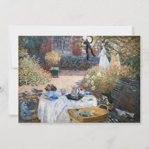 Convite Claude Monet - O Almoço, painel decorativo