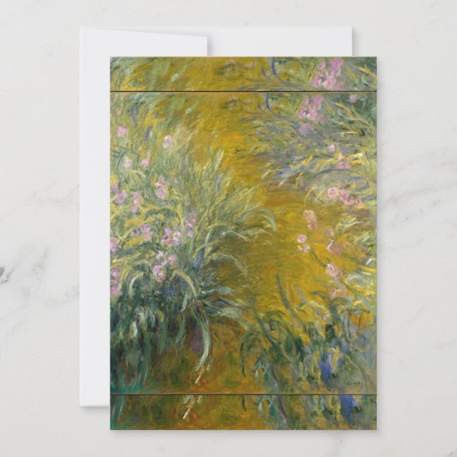 Convite Claude Monet - O Caminho através dos irlandeses (Frente)