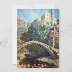 Convite Claude Monet - O Castelo de Dolceacqua