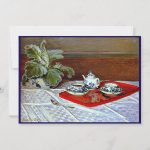 Convite Claude Monet - O Conjunto de Chá,