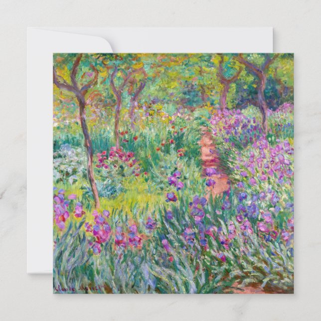 Convite Claude Monet - O Jardim de Íris em Giverny (Frente)