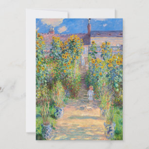 Convite Claude Monet - O Jardim do Artista em Vetheuil