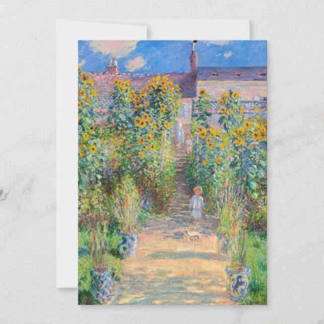 Convite Claude Monet - O Jardim do Artista em Vetheuil (Frente)