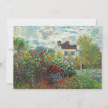 Convite Claude Monet - O Jardim do Artista na Argentina<br><div class="desc">O Jardim do Artista na Argentina / Um Canto do Jardim com Dahlias - Claude Monet,  Óleo na Canvas,  1873</div>