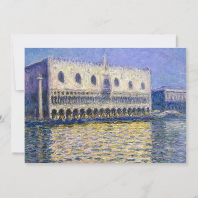 Convite Claude Monet - Palácio Ducal (Frente)