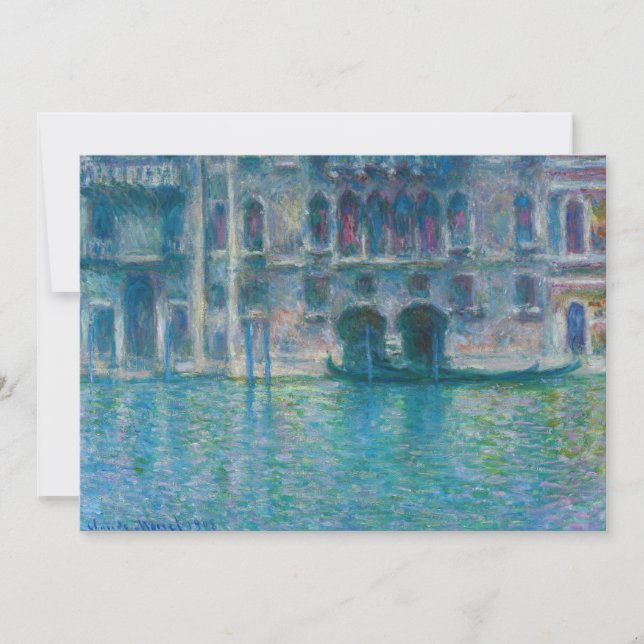 Convite Claude Monet - Palazzo da Mula (Frente)