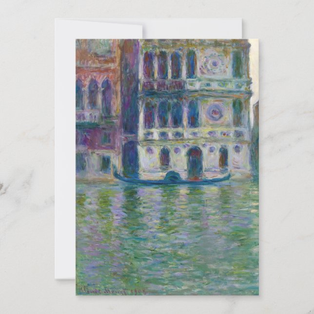 Convite Claude Monet - Palazzo Dario (Frente)