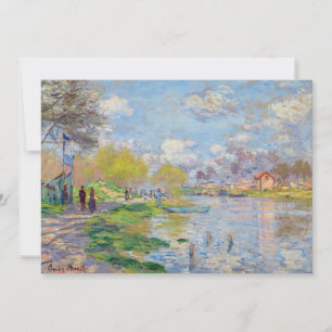 Convite Claude Monet - Primavera junto ao Sena