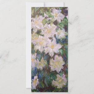 Convite Claude Monet - White Clematis
