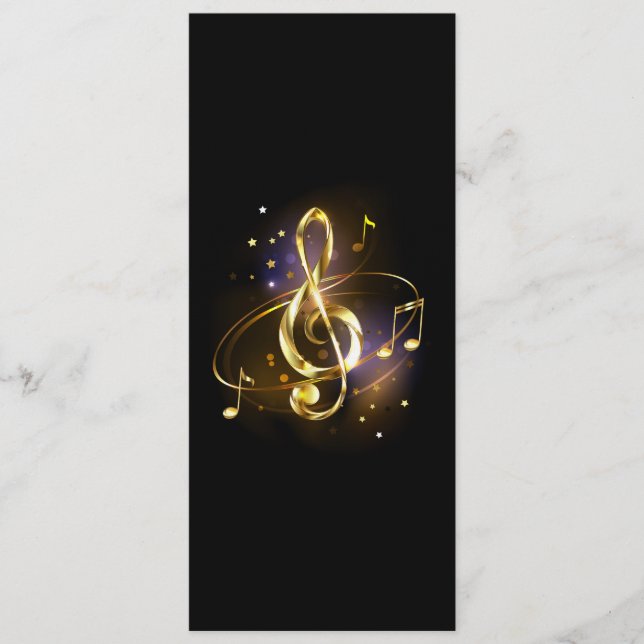 Convite Clave de Sol Musical de Ouro (Frente)