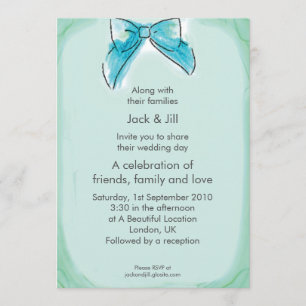 Convite Cleo Bow (costura do meio) 5x7