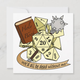 Convite Cleric Dice Design