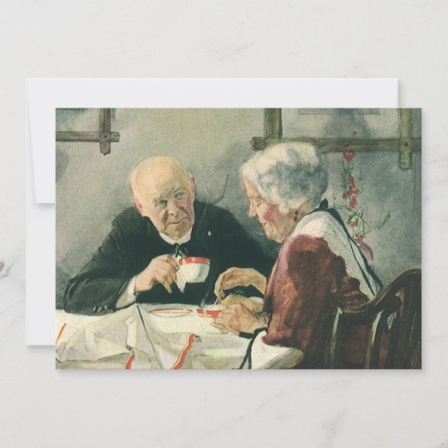 Convite Clero Antigo, Café ou Chá com um Padre (Frente)