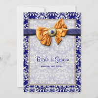 CLIENTE de casamento de laranja azul