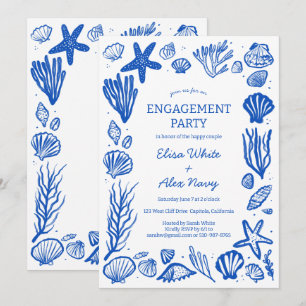 Convite CLIENTE de praia do Frame Noivado