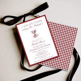 Convite Closer to Mrs Old Money Martini Bridal Shower