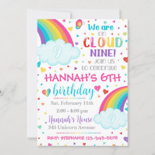 Convite Cloud 9, Convite de 9 de Aniversário