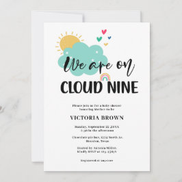 Convite Cloud NIne Baby Shower Invitation