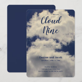 Convite Cloud Nine Baby Shower Invitations